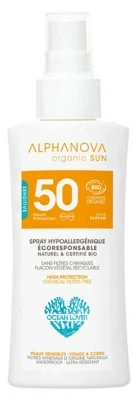 Alphanova Sun SPF50 Travel Size Fragrance Free Organic 90g