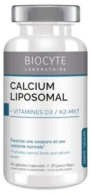 Biocyte Longevity Calcium Vitamins D3 + K2 60 Capsules