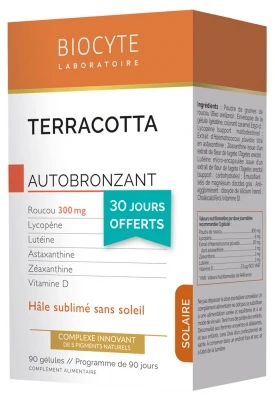 Biocyte Terracotta Cocktail Self-Tanning 3 X 30 Capsules 1 Biocyte Terracotta Cocktail Self-Tanning 3 X 30 Capsules