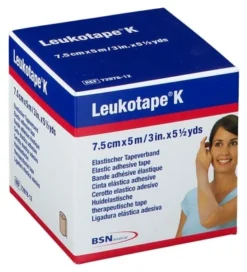 Essity Leukotape K Elastic Adhesive Tape 7.5cm X 5m