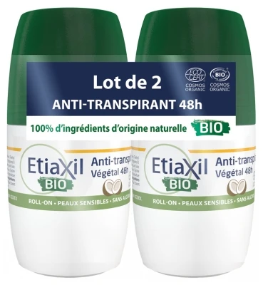Etiaxil Botanical Anti-Perspirant Deodorant 48h Roll-On Organic 2 X 50ml 1 Etiaxil Botanical Anti-Perspirant Deodorant 48h Roll-On Organic 2 X 50ml