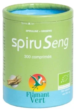 Flamant Vert Spiruseng Organic 300 Tablets Of 500mg