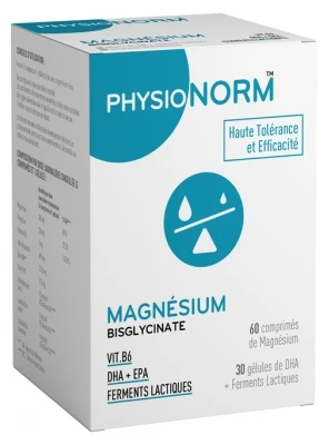 Laboratoire Immubio Physionorm Magnesium 60 Tablets + 30 Capsules 1 Laboratoire Immubio Physionorm Magnesium 60 Tablets + 30 Capsules