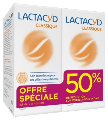 Lactacyd Classic Cleansing Intimate Care 2 X 400ml 1 Lactacyd Classic Cleansing Intimate Care 2 X 400ml