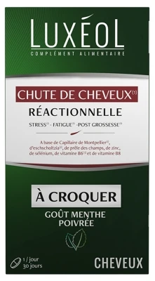 Luxéol Reactive Hair Loss 30 Chewable Tablets