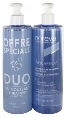 Noreva Aquareva Moisturizing Foaming Gel 2 X 400ml