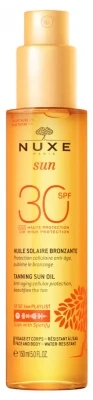 Nuxe Sun Tanning Sun Oil Face And Body SPF30 150ml