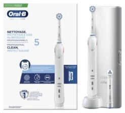 Oral B Oral-B 5 Professional Clean Protect & Guide Rechargeable Toothbrush + Accessories