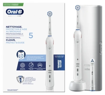 Oral B Oral-B 5 Professional Clean Protect & Guide Rechargeable Toothbrush + Accessories 1 Oral B Oral-B 5 Professional Clean Protect & Guide Rechargeable Toothbrush + Accessories