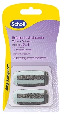 Scholl 2in1 Scrubber & Smoother 2 Replacement Rollers