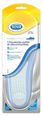 Scholl ExpertSupport Flat And Casual Shoes Soles Size 1 (35.5-40.5) 1 Pair