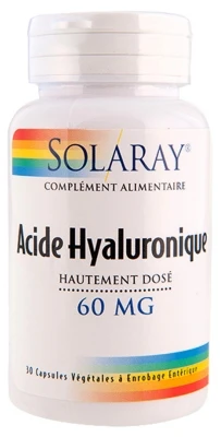 Solaray Highly Dosed Hyaluronic Acid 30 Vegetable Gel-Caps