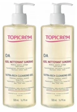 Topicrem DA Ultra-Rich Cleansing Gel 2 X 500ml