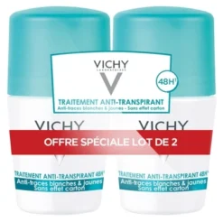 Vichy 48H Anti-Streaks Anti-Perspirant Deodorant Roll-On 2 X 50ml