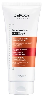 Vichy Dercos Kera Solutions Restoring 2 Min. Mask Overworked & Damaged Hair 200ml